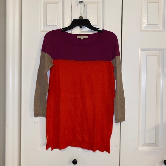 Loft XS colorful ladies lightweight sweater - Picture 1 of 6